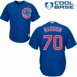 Men\'s Majestic Chicago Cubs #70 Joe Maddon Replica Royal Blue Alternate Cool Base MLB Jersey