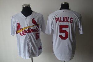 mlb st.louis cardinals #5 pujols white