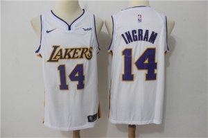 Lakers #14 Brandon Ingram White Nike Swingman Jersey