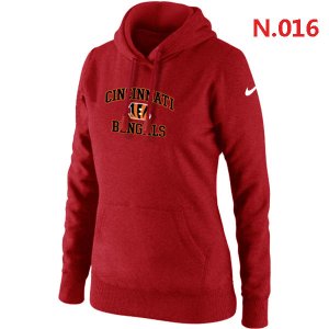 Women Cincinnati Bengals Logo Pullover Hoodie-6