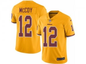 Mens Nike Washington Redskins #12 Colt McCoy Limited Gold Rush NFL Jersey