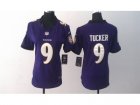 Nike women baltimore ravens #9 steve mcnair purple jerseys