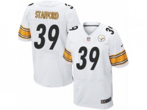 Mens Nike Pittsburgh Steelers #39 Daimion Stafford Elite White NFL Jersey