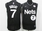 Nets #7 Kevin Durant Black 2021 Earned Edition Swingman Jersey