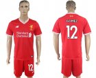 2017-18 Liverpool 12 GOMEZ Home Soccer Jersey