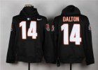 Nike Cincinnati Bengals #14 Andy Dalton black jerseys(Pullover Hoodie)