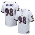 Nike Baltimore Ravens #98 Brandon Williams white Jerseys(Elite)