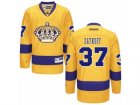 Mens Reebok Los Angeles Kings #37 Jeff Zatkoff Authentic Gold Alternate NHL Jersey