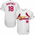 Mens Majestic St. Louis Cardinals #18 Carlos Martinez White Flexbase Authentic Collection MLB Jersey