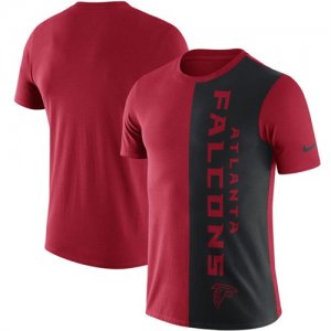 Atlanta Falcons Coin Flip Tri Blend T-Shirt Red Black