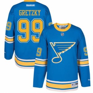 Youth Reebok St. Louis Blues #99 Wayne Gretzky Authentic Blue 2017 Winter Classic NHL Jersey