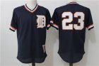 Tigers #23 Kirk Gibson Navy Cooperstown Collection Mesh Batting Practice Jersey