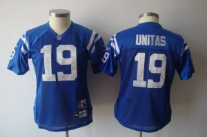 women nfl indianapolis colts #19 unitas blue[2011]