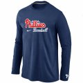 Philadelphia Phillies Long Sleeve T-Shirt D.blue