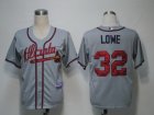 MLB Atlanta Braves #32 Lowe Grey[Cool Base]