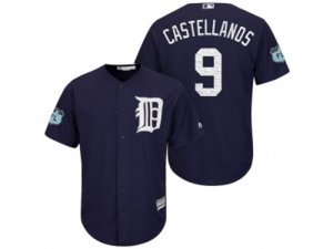 Mens Detroit Tigers #9 Nick Castellanos 2017 Spring Training Cool Base Stitched MLB Jersey