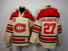 NHL montreal canadiens #27 galchenyuk cream[pullover hooded sweatshirt]