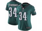 Women Nike Philadelphia Eagles #34 Donnel Pumphrey Limited Midnight Green Team Color NFL Jersey