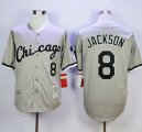 Mitchell And Ness 1993 Chicago White Sox #8 Bo Jackson Grey Throwback Stitched MLB Jersey
