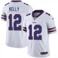 Nike Bills #12 Jim Kelly White Vapor Untouchable Limited Jersey