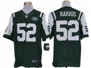 Nike NFL New York Jets #52 David Harris Green Jerseys(Elite)