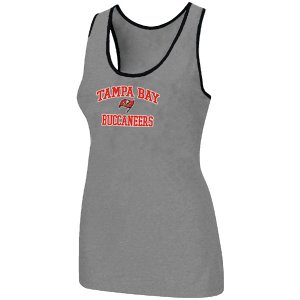 Nike Tampa Bay Buccaneers Heart & Soul Tri-Blend Racerback stretch Tank Top L.grey