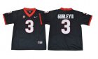 Georgia Bulldogs #3 Todd Gurley II Black College Football Jersey