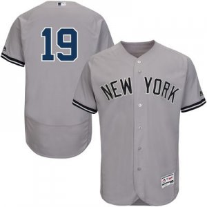 2016 Men New York Yankees #19 Masahiro Tanaka Majestic Gray Flexbase Authentic Collection Player Jersey