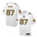 Nike Kansas City Chiefs #87 Travis Kelce White Men NFL Pro Line Fashion Game Jersey