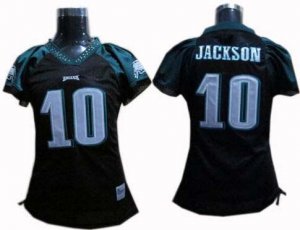 women philadelphia eagles 10 jackson jerseys black