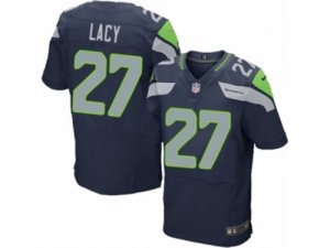 Mens Nike Seattle Seahawks #27 Eddie Lacy Elite Steel Blue Team Color NFL Jersey