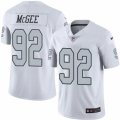 Nike Oakland Raiders #92 Stacy McGee White Mens Stitched NFL Limited Rush Jersey