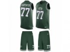 Mens Nike New York Jets #77 James Carpenter Limited Green Tank Top Suit NFL Jersey