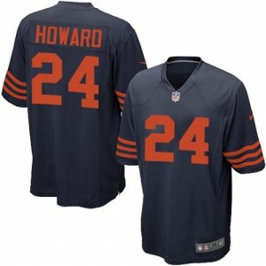 Men\'s Nike Chicago Bears #24 Jordan Howard Game Navy Blue 1940s Throwback Alternate NFL Jersey