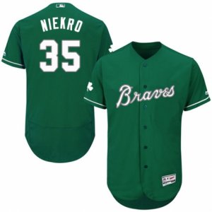 Men\'s Majestic Atlanta Braves #35 Phil Niekro Green Celtic Flexbase Authentic Collection MLB Jersey