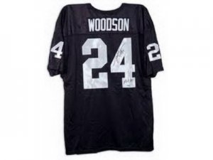 Nike Oakland raider #24 Charles Woodson black jersey[Elite]