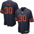 Men's Nike Chicago Bears #30 D.J. Moore Game Navy Blue 1940s Throwback Alternate NFL Jersey