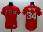 Red Sox #34 David Ortiz White 2018 Spring Training Flexbase Jersey