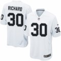 Mens Nike Oakland Raiders #30 Jalen Richard Game White NFL Jersey