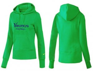 Women Minnesota Vikings Logo Pullover Hoodie-099