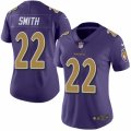 Women's Nike Baltimore Ravens #22 Jimmy Smith Limited Purple Rush NFL Jersey