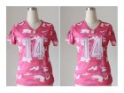 Nike women jerseys cincinnati bengals #14 dalton pink[fashion camo]