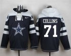 Nike Dallas Cowboys #71 La'el Collins Navy Blue Player Pullover Hoodie