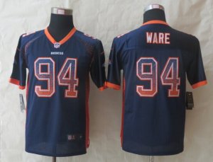 Youth 2014 New Nike Denver Broncos #94 Ware Blue Jerseys(Drift Fashion)