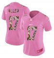 Nike Bills #17 Josh Allen Pink Camo Fashion Women Limited Jersey