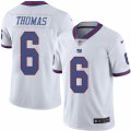 Mens Nike New York Giants #6 Logan Thomas Limited White Rush NFL Jersey