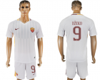 2017-18 Roma 9 DZEKO Away Soccer Jersey