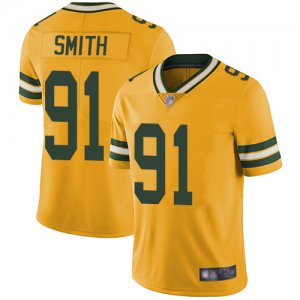 Packers #91 Preston Smith Yellow Mens Stitched Football Limited