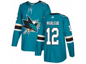 Youth Adidas San Jose Sharks #12 Patrick Marleau Teal Home Authentic Stitched NHL Jersey