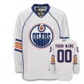 Customized Edmonton Oilers Jersey White Road Man Hockey